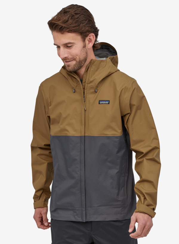 Patagonia Torrentshell Jacket Coriander Brown Model Patagonia Torrentshell Jacket Coriander Brown Model